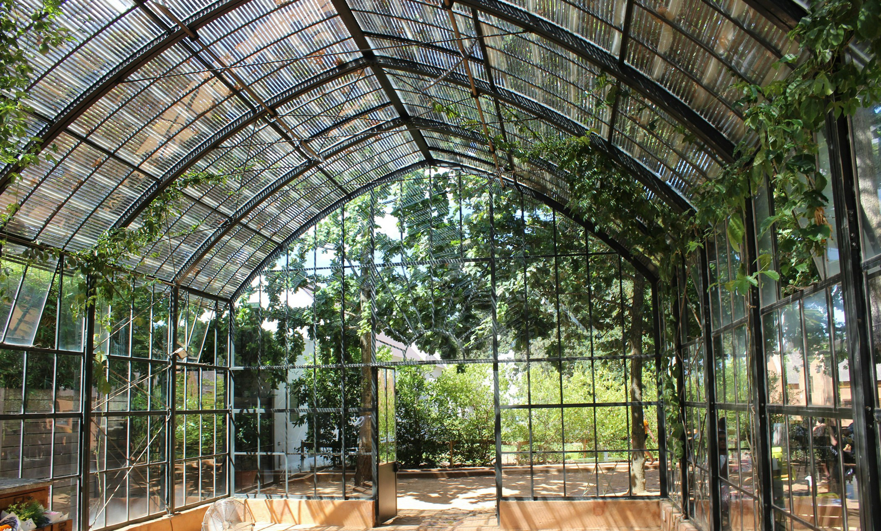 Wintergarten mit sauberen Glasflächen von außen